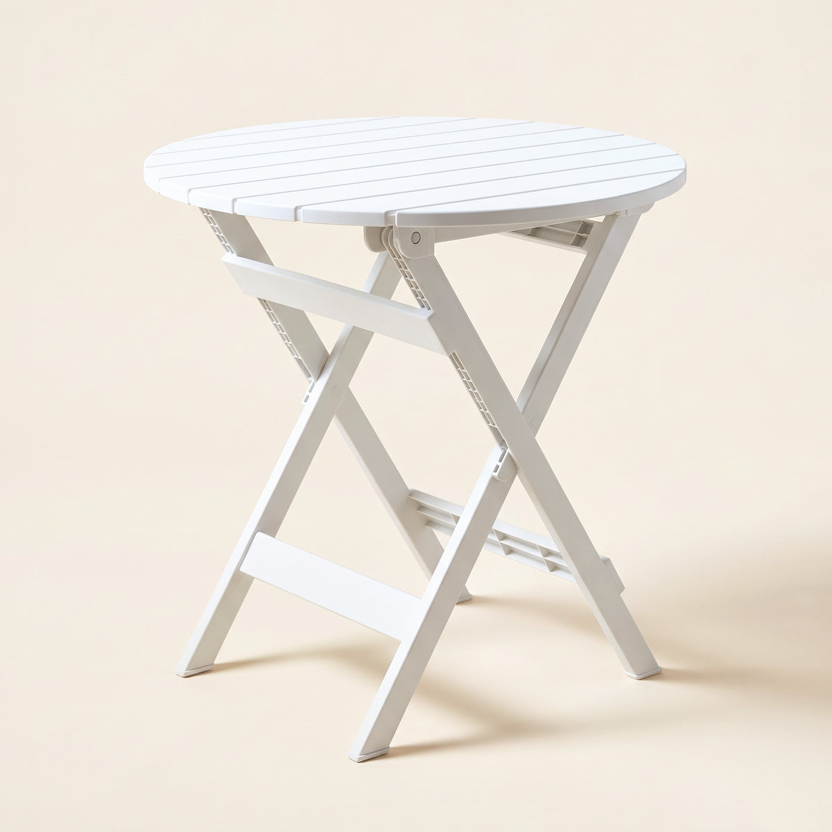 Round Folding Table – White
